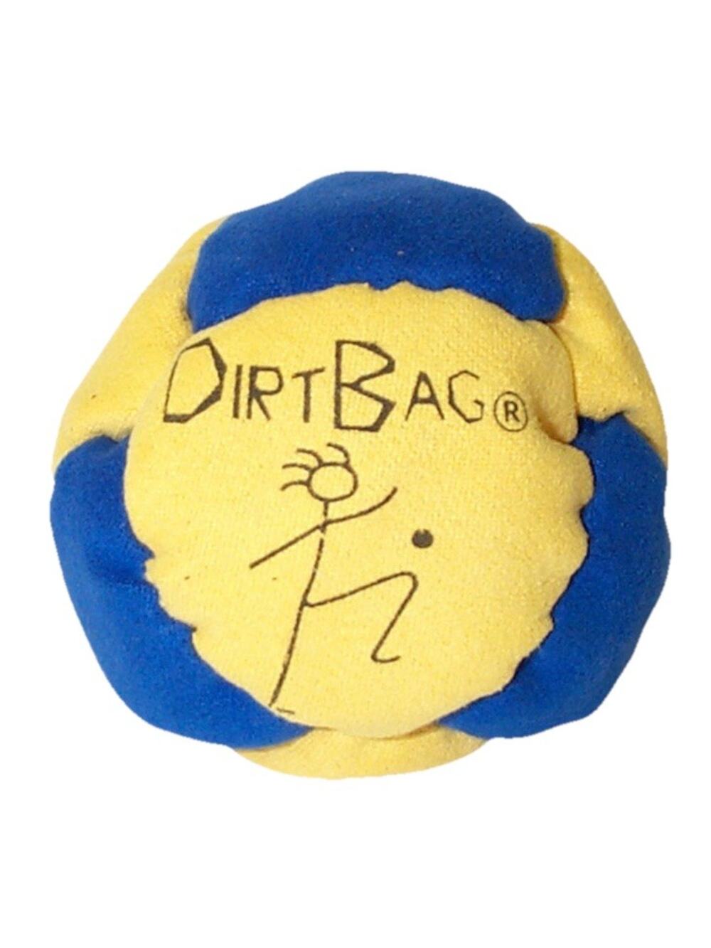 🔥World Footbag Classic DirtBag Footbag Hacky Sack YELLOW/BLUE BNWT🔥